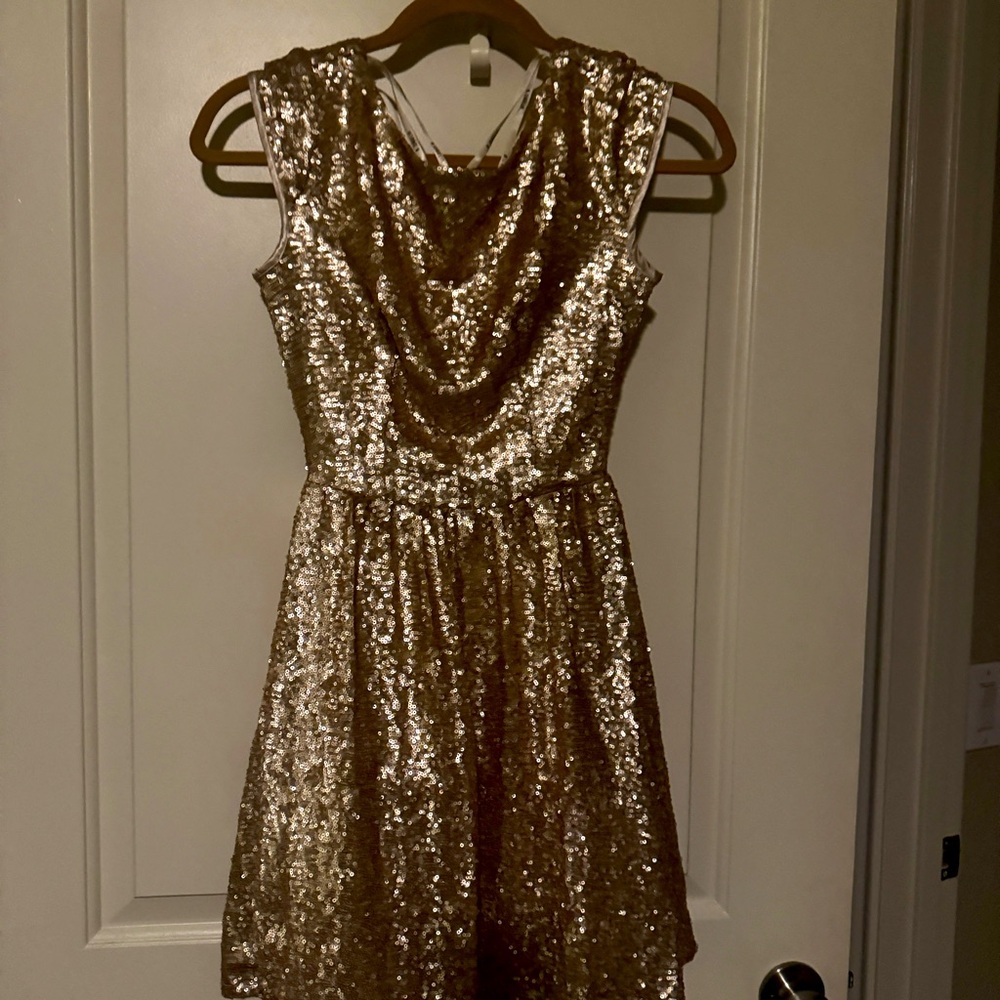 Gold New Year’s Eve dress new condition